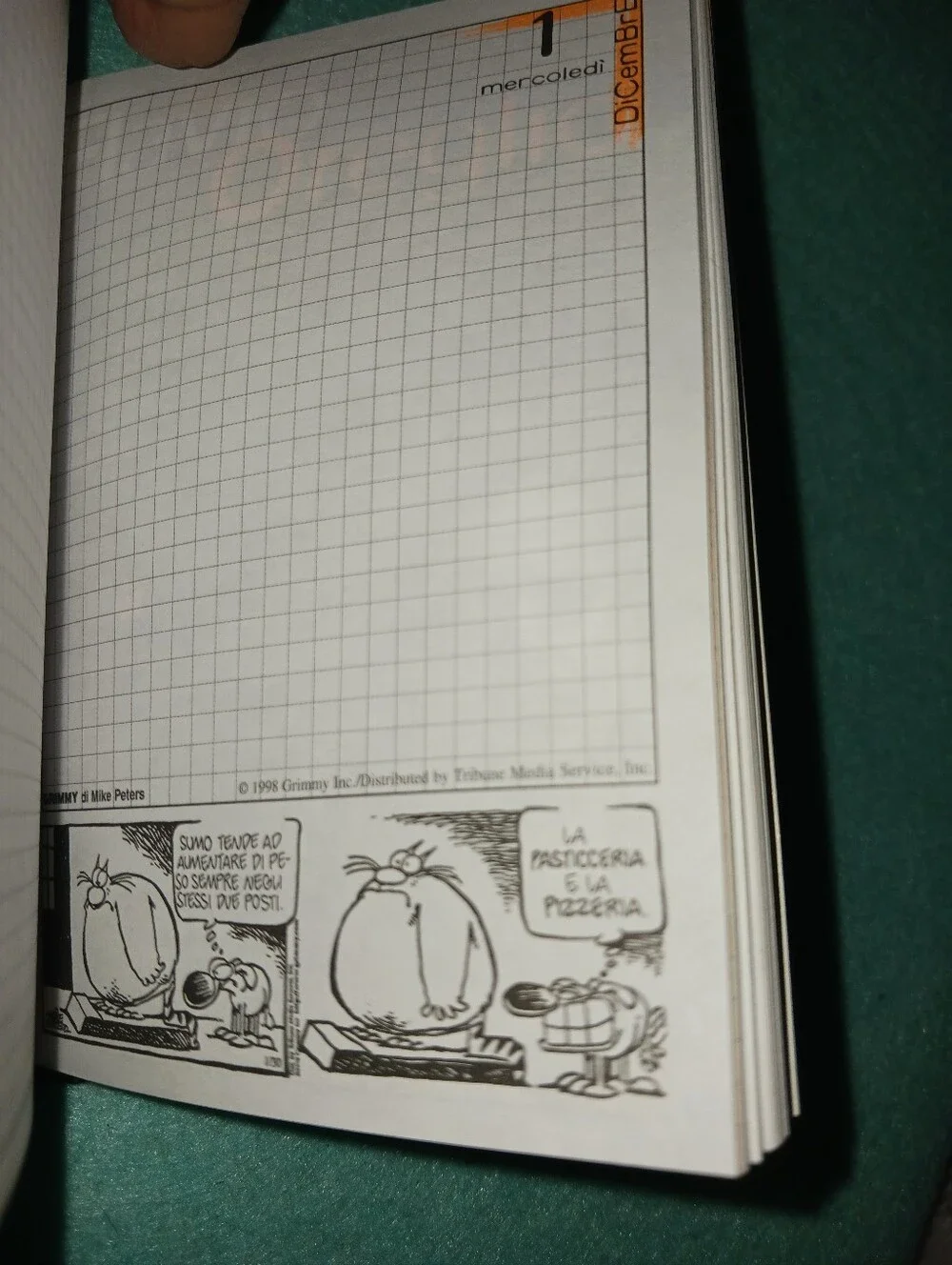 Vtg Y2k Planner Comix Mignon Plus School Diary ITALIAN Unmarked Hobonichi Style?